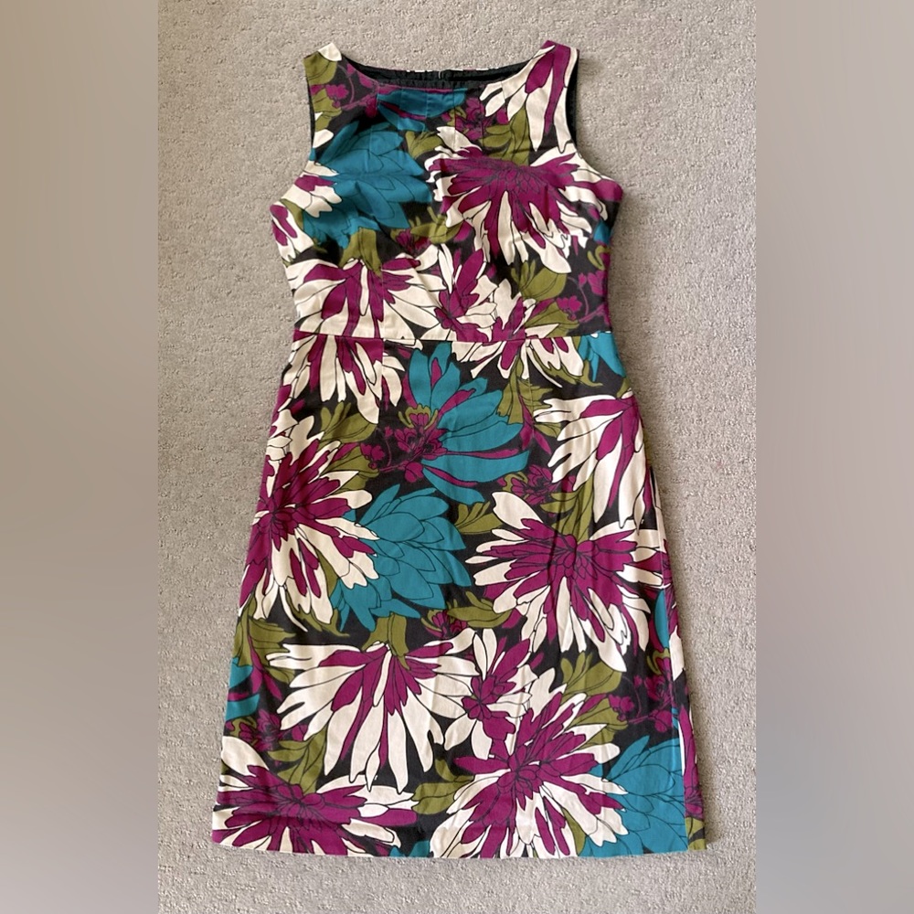 MONSOON floral sheath dress, Sz UK 12 (US 8).